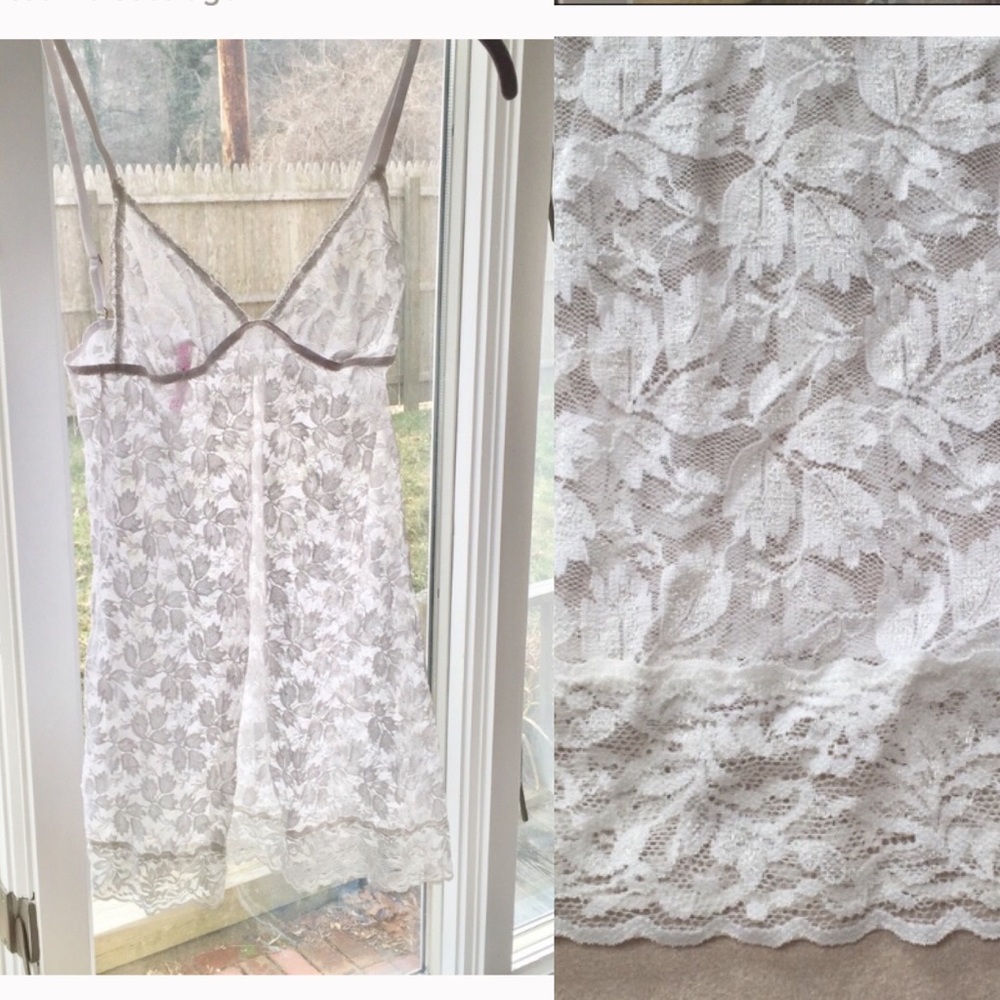 Native Intimates White Lace Slip